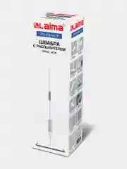 Швабра с распылителем Laima, 609143, для мытья и уборки пола, 2 насадки-тряпки, скребок