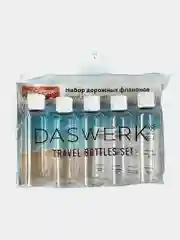 Дорожный набор флаконов Daswerk, 609305, 5 шт 100 мл баночек для шампуня, мыла, косметики