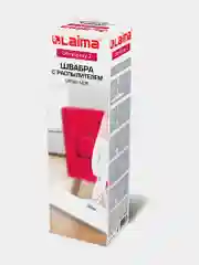 Швабра с распылителем Laima, 609145, для мытья и уборки пола, 2 насадки-тряпки, скребок