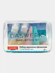 Дорожный набор флаконов Daswerk, 609302, 6 шт баночек для шампуня, геля, мыла, косметики