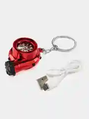 Красный брелок "Турбина"-зажигалка USB. Подвеска для ключей 5 цветов