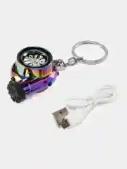 Разноцветный брелок "Турбина"-зажигалка USB. Подвеска для ключей 5 цветов
