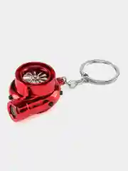 Красный брелок "Турбина"-зажигалка USB. Подвеска для ключей 5 цветов