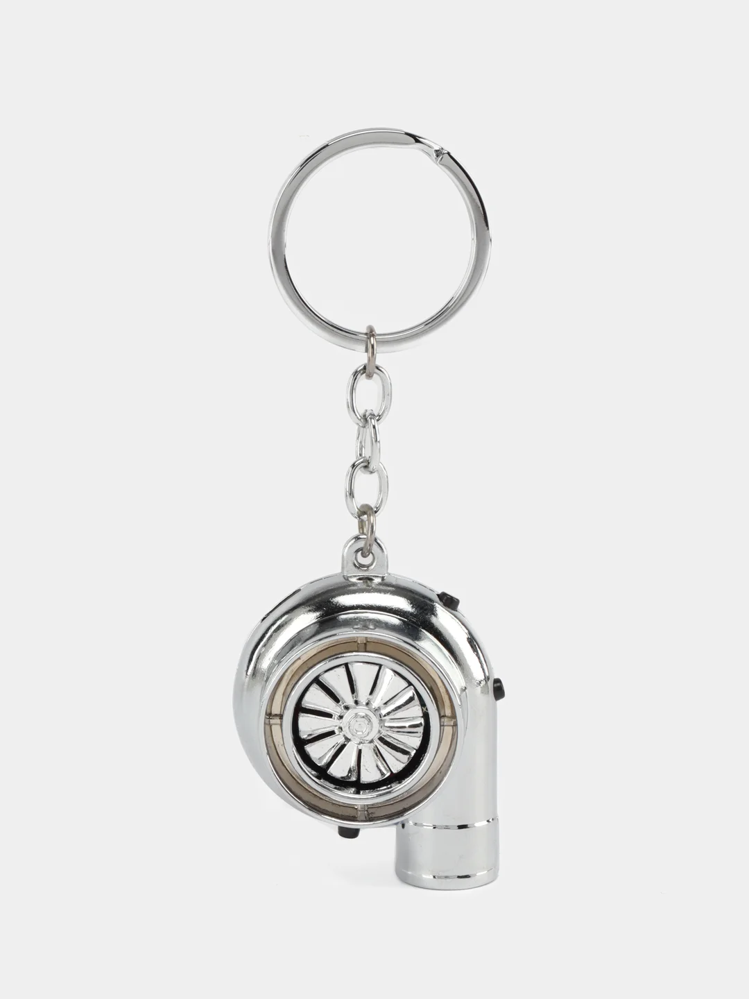 Серебряный брелок "Турбина"-зажигалка USB. Подвеска для ключей 5 цветов