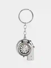 Серебряный брелок "Турбина"-зажигалка USB. Подвеска для ключей 5 цветов
