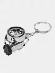 Серебряный брелок "Турбина"-зажигалка USB. Подвеска для ключей 5 цветов