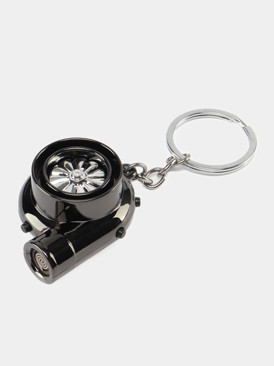Черный брелок "Турбина"-зажигалка USB. Подвеска для ключей 5 цветов