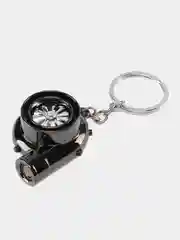 Черный брелок "Турбина"-зажигалка USB. Подвеска для ключей 5 цветов