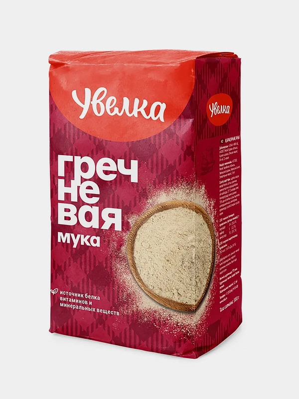 Мука Увелка гречневая, 580 г