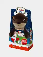 Шоколадный набор с мягкой игрушкой Kinder Mix "Новогодний подарок", 137,5 г