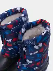 Багровый сапоги  дутики для мальчиков и девочек .Сапоги утепленные на молнии и с фиксатором
