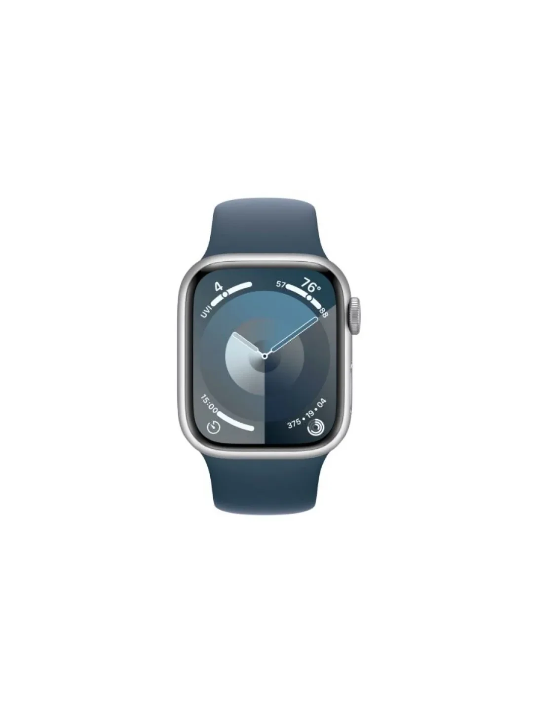 Смарт-часы Apple Watch S9 Silver Aluminium Storm Blue Sport Band