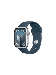 Смарт-часы Apple Watch S9 Silver Aluminium Storm Blue Sport Band