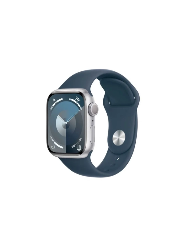 Смарт-часы Apple Watch S9 Silver Aluminium Storm Blue Sport Band