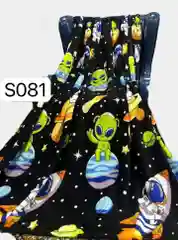 Плед плюшевый 2 спальный НЛО 180x220