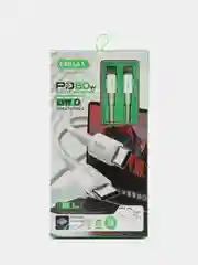Зарядный кабель Type-C to Type-C 60W 3А быстрая зарядка, белый