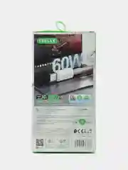 Зарядный кабель Type-C to Type-C 60W 3А быстрая зарядка, белый