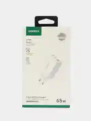 Сетевое зарядное устройство 65Вт UGREEN, 1xUSB-A, 2хUSB-C, PD 3.0, QC 4.0, 90496