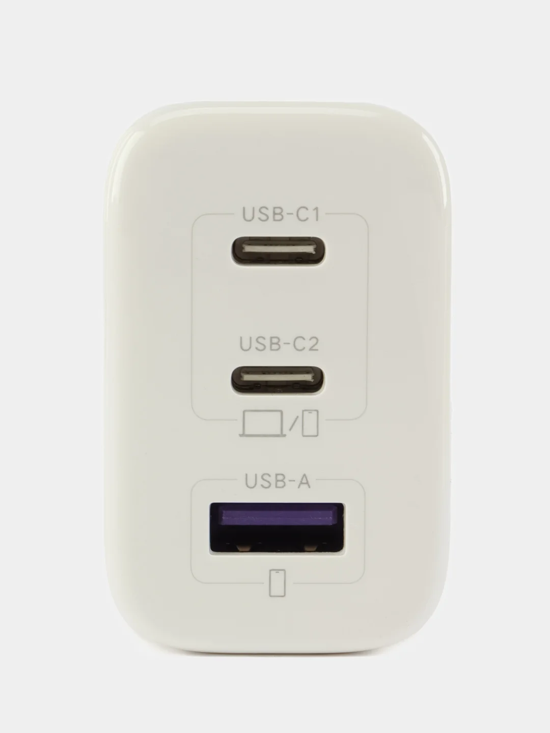 Сетевое зарядное устройство 65Вт UGREEN, 1xUSB-A, 2хUSB-C, PD 3.0, QC 4.0, 90496