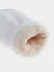 Варежки женские из меха, белые