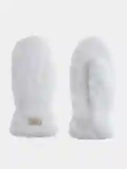 Варежки женские из меха, белые