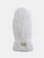 Варежки женские из меха, белые