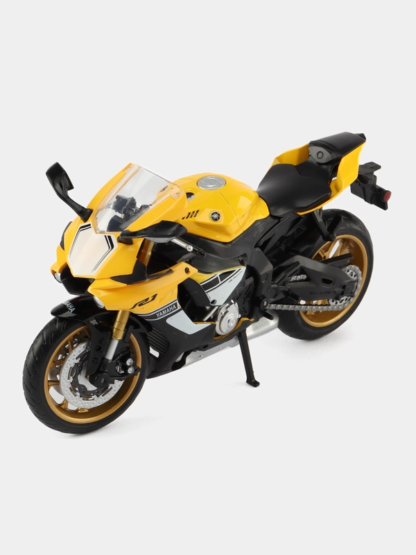 Мотоцикл металл. 1:12 Yamaha YZF-R1, желтый, в/к 7,1*11,7*20,6 см JB1251602