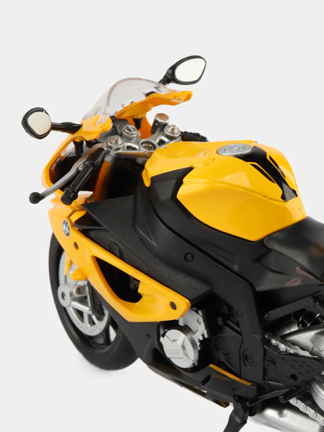Мотоцикл металл. 1:12 BMW S1000RR, желтый, в/к 7,1*11,7*20,6 см JB1251606