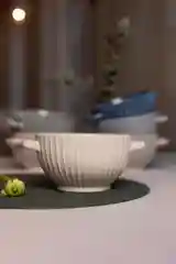 Разноцветный набор бульонниц с ручками 6 штук