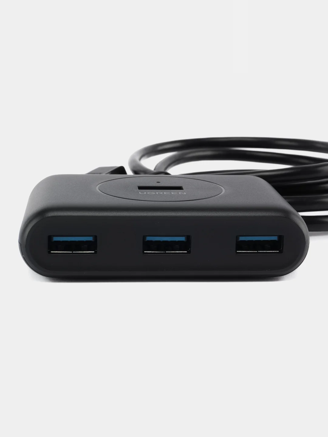 Хаб USB-A 4 в 1 UGREEN CR113, 4xUSB-A 3.0, доп. питание USB-C, кабель 1 м, 20291
