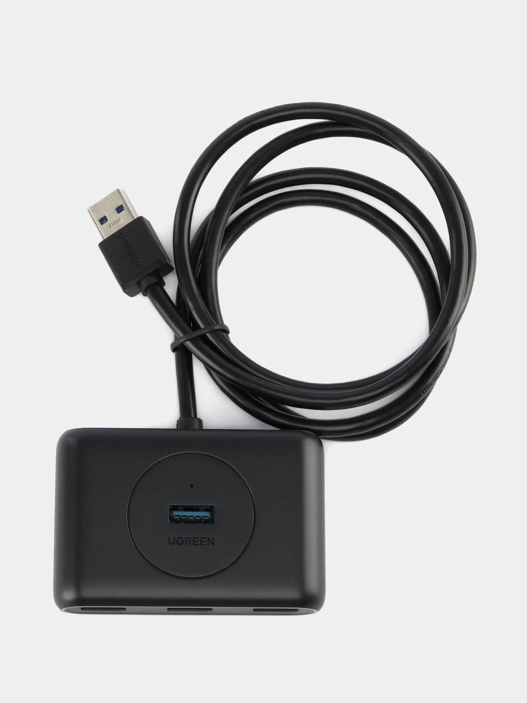 Хаб USB-A 4 в 1 UGREEN CR113, 4xUSB-A 3.0, доп. питание USB-C, кабель 1 м, 20291