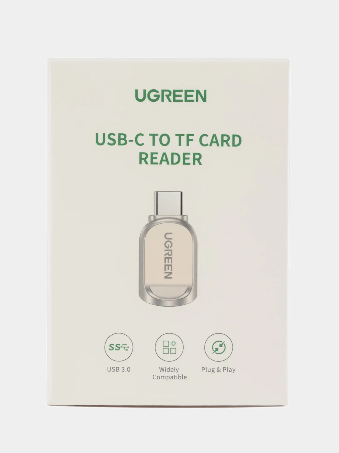 Кардридер Ugreen USB C 3.1 для карт памяти SD/TF, 80124