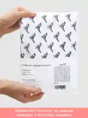 Красный салфетки на стол сервировочные "Рождественские снежинки"