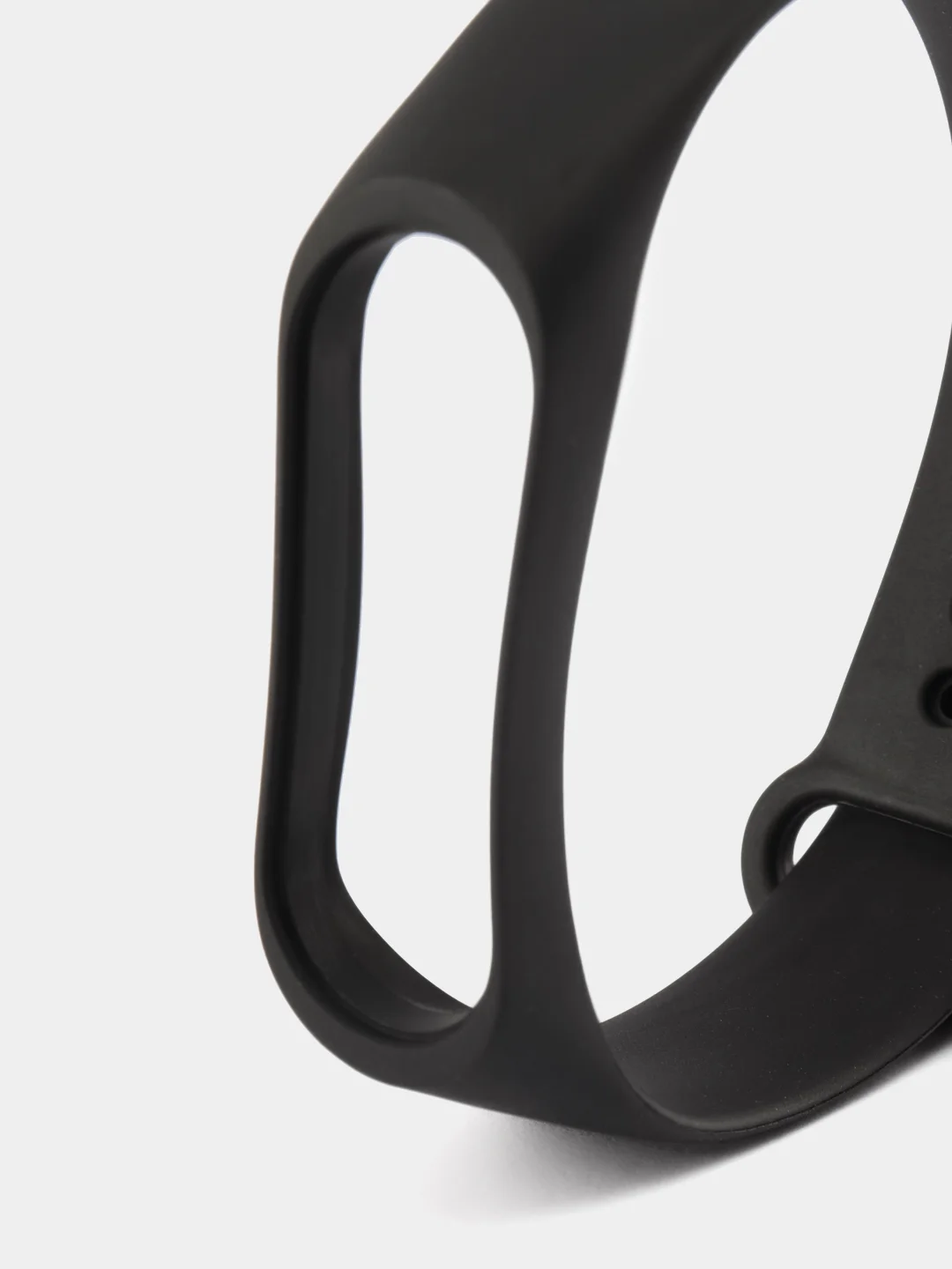 Черный силиконовый ремешок Xiaomi Mi Band 3/4 (Фитнес-браслет)