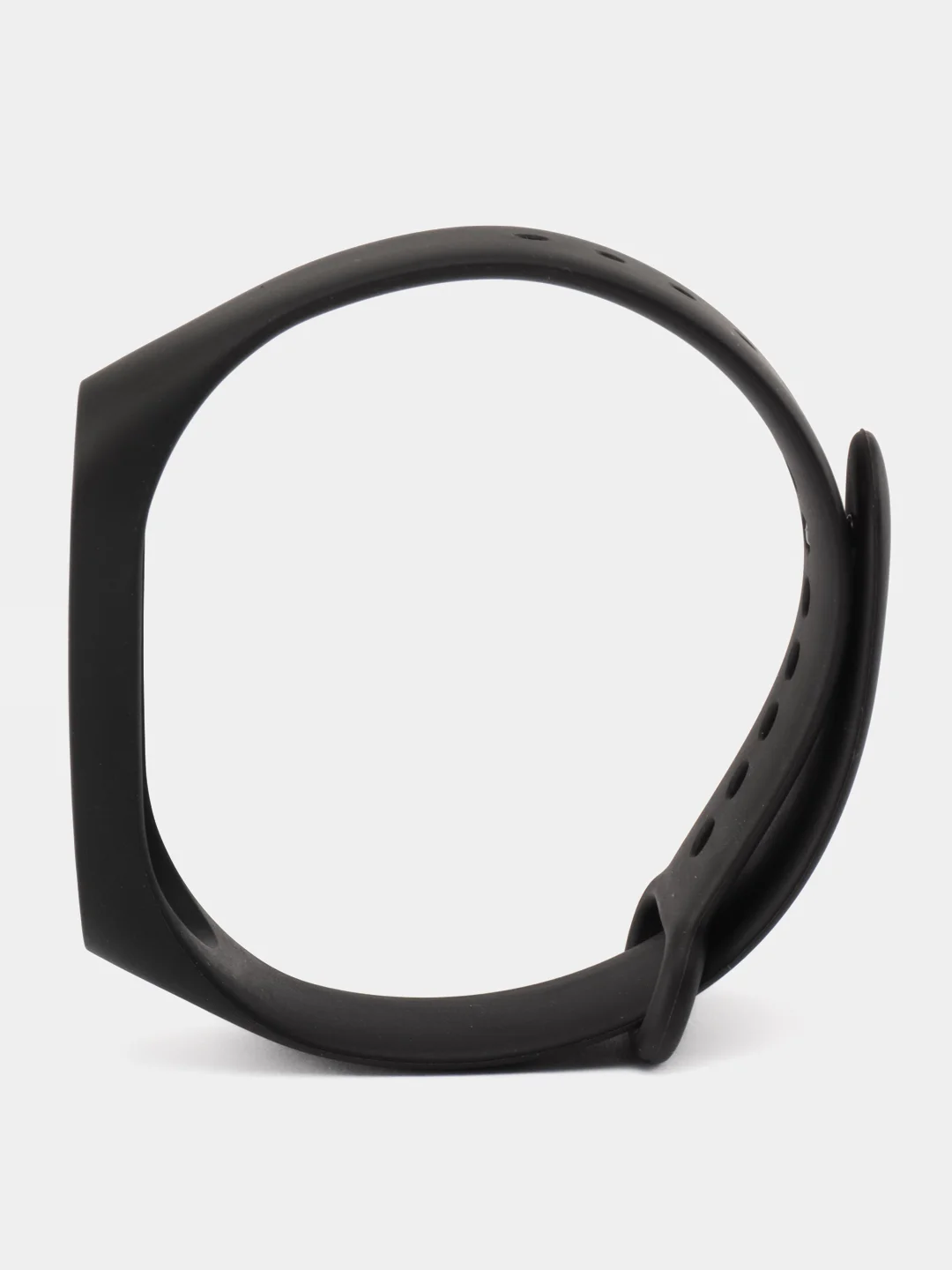 Черный силиконовый ремешок Xiaomi Mi Band 3/4 (Фитнес-браслет)