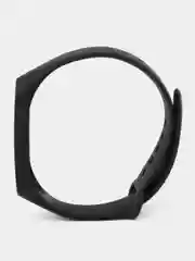 Черный силиконовый ремешок Xiaomi Mi Band 3/4 (Фитнес-браслет)