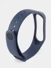 Темно-синий силиконовый ремешок Xiaomi Mi Band 3/4 (Фитнес-браслет)