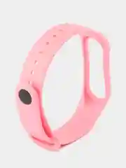 Розовый силиконовый ремешок Xiaomi Mi Band 3/4 (Фитнес-браслет)