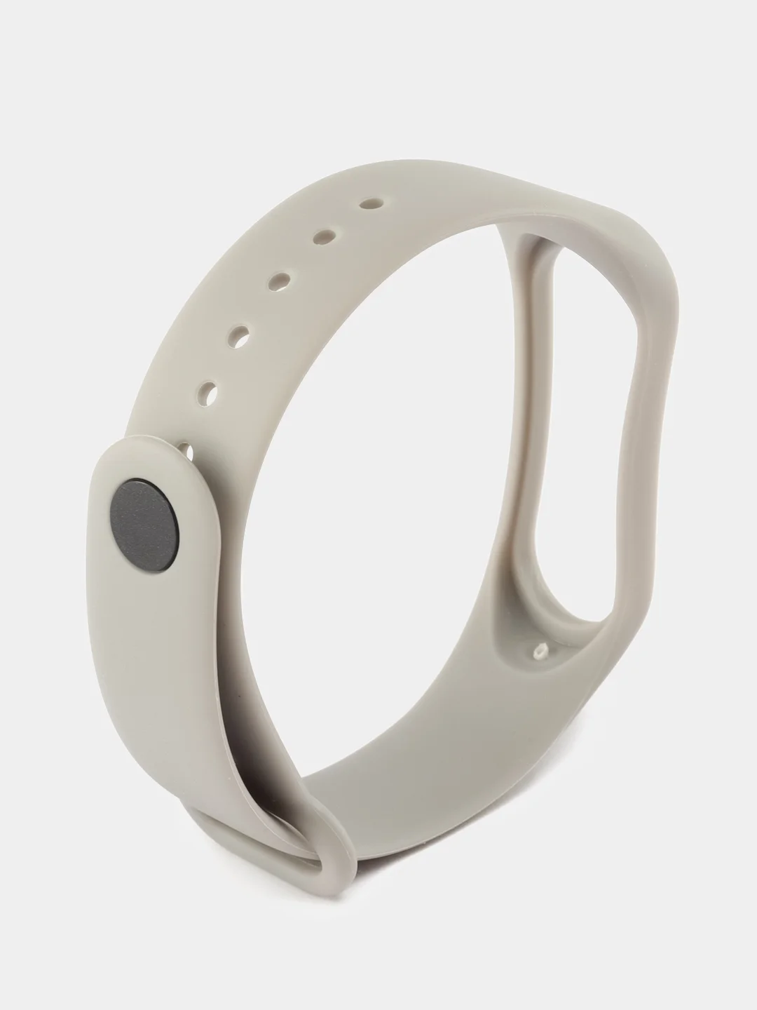 Серый силиконовый ремешок Xiaomi Mi Band 3/4 (Фитнес-браслет)