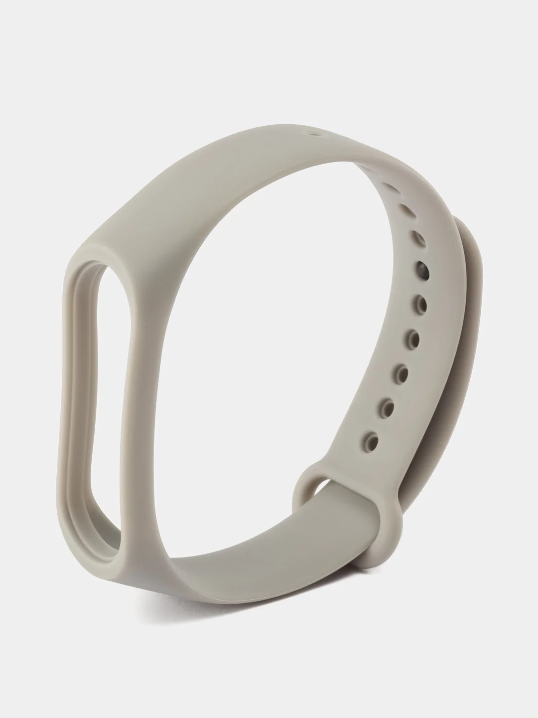 Серый силиконовый ремешок Xiaomi Mi Band 3/4 (Фитнес-браслет)