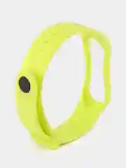 Лимонный силиконовый ремешок Xiaomi Mi Band 3/4 (Фитнес-браслет)