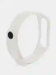 Белый силиконовый ремешок Xiaomi Mi Band 3/4 (Фитнес-браслет)