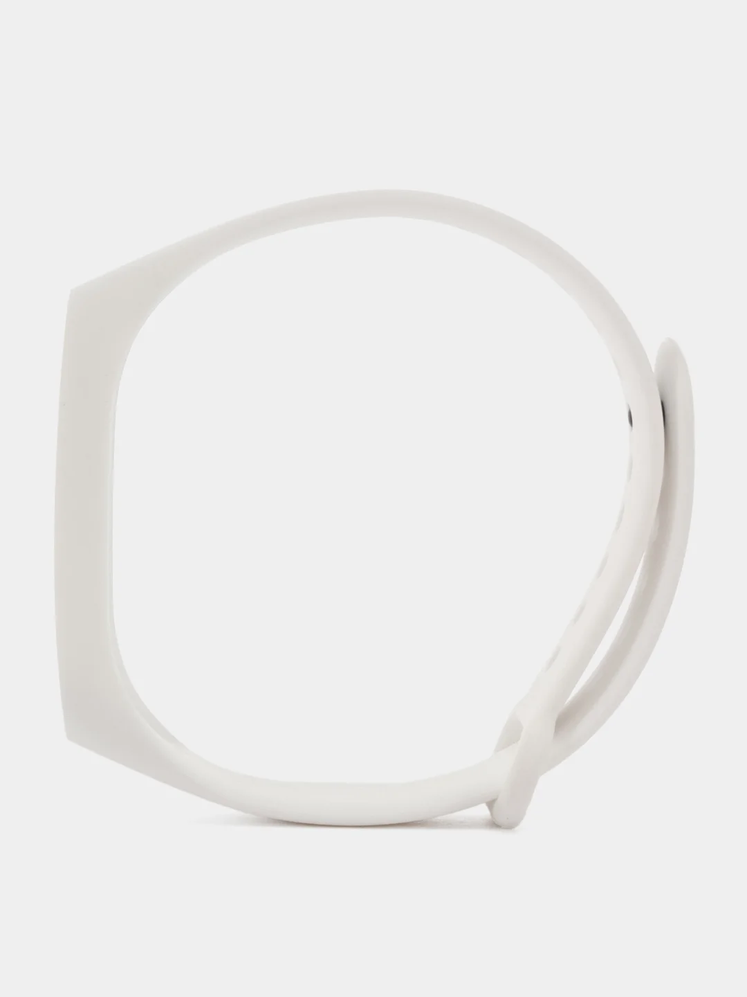 Белый силиконовый ремешок Xiaomi Mi Band 3/4 (Фитнес-браслет)