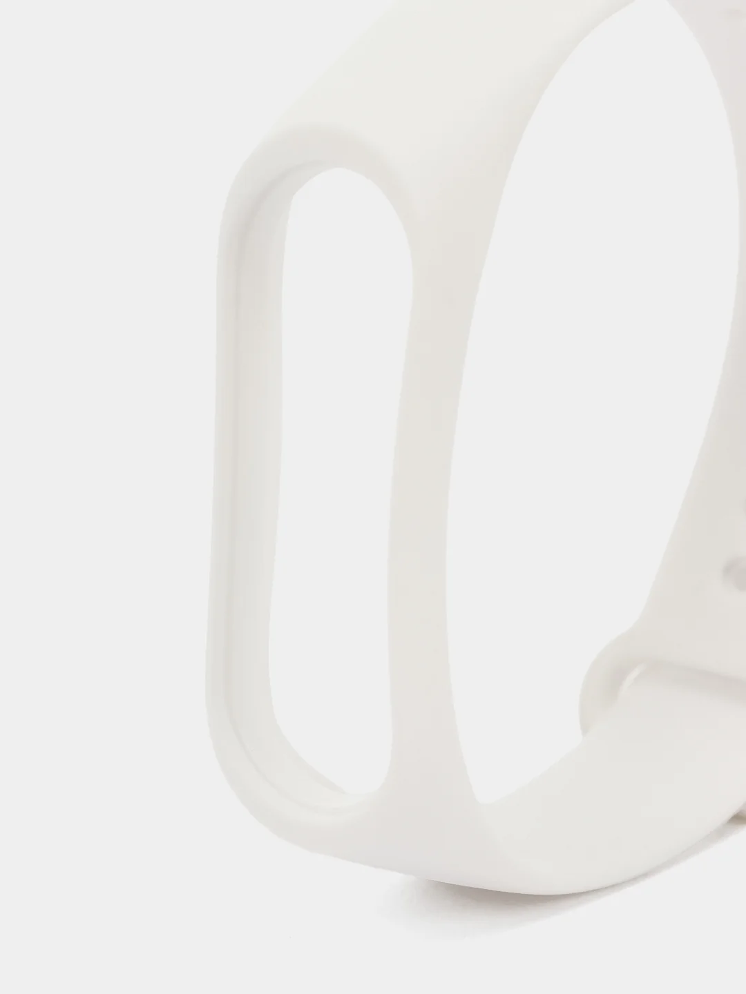 Белый силиконовый ремешок Xiaomi Mi Band 3/4 (Фитнес-браслет)