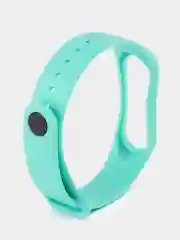 Бирюзовый силиконовый ремешок Xiaomi Mi Band 3/4 (Фитнес-браслет)
