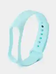 Голубой силиконовый ремешок Xiaomi Mi Band 3/4 (Фитнес-браслет)