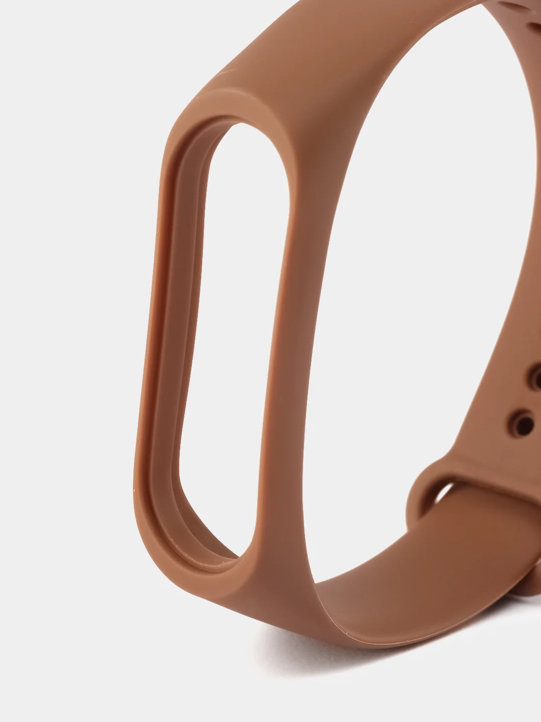 Коричневый силиконовый ремешок Xiaomi Mi Band 3/4 (Фитнес-браслет)
