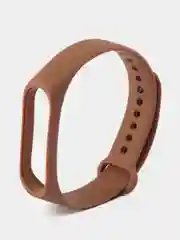 Коричневый силиконовый ремешок Xiaomi Mi Band 3/4 (Фитнес-браслет)