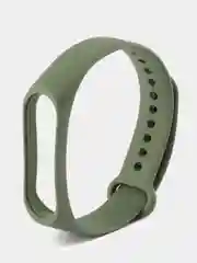 Зелёный хаки силиконовый ремешок Xiaomi Mi Band 3/4 (Фитнес-браслет)