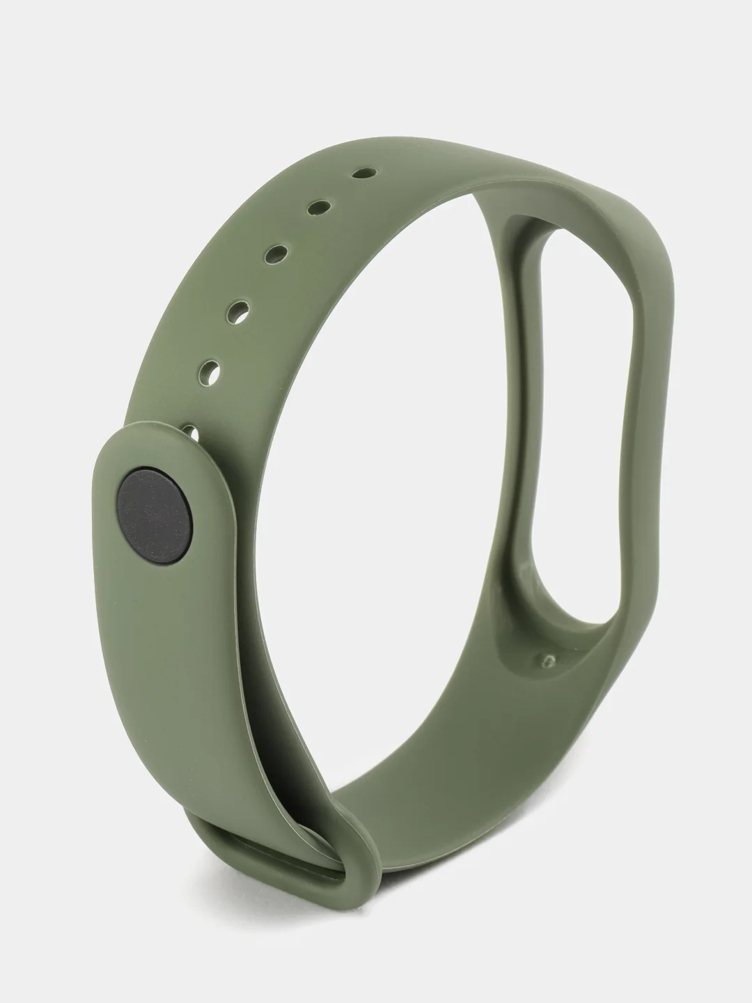 Зелёный хаки силиконовый ремешок Xiaomi Mi Band 3/4 (Фитнес-браслет)